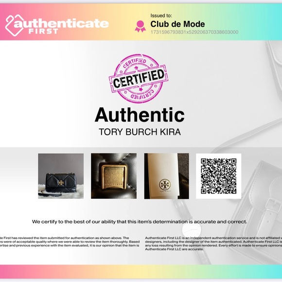 💰SOLD - 154706 - Tory Burch Small Kira Diamond Quilt Convertible Shoulder Bag - Picture 16 of 16